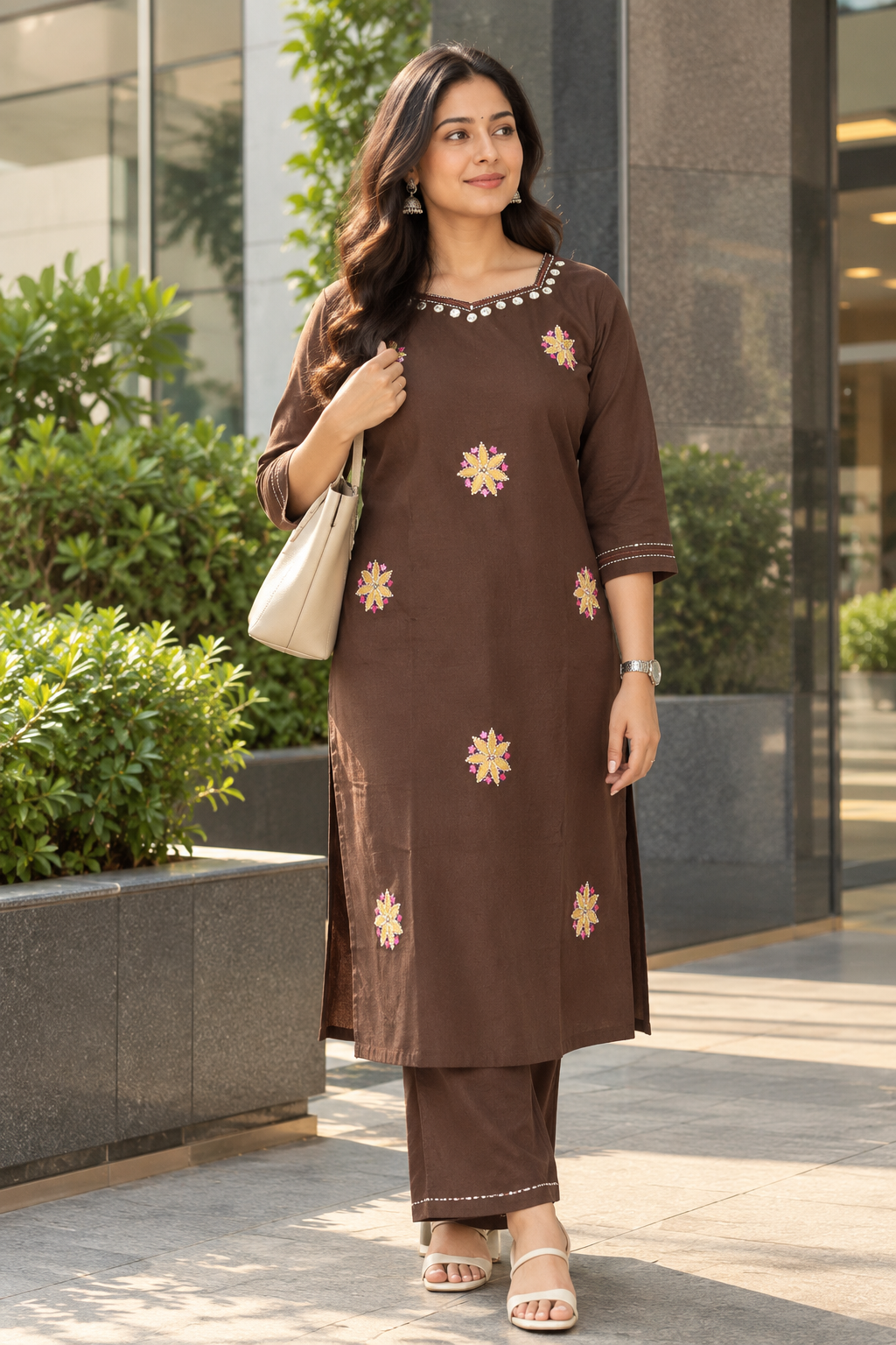 Earthy Petals Kurti