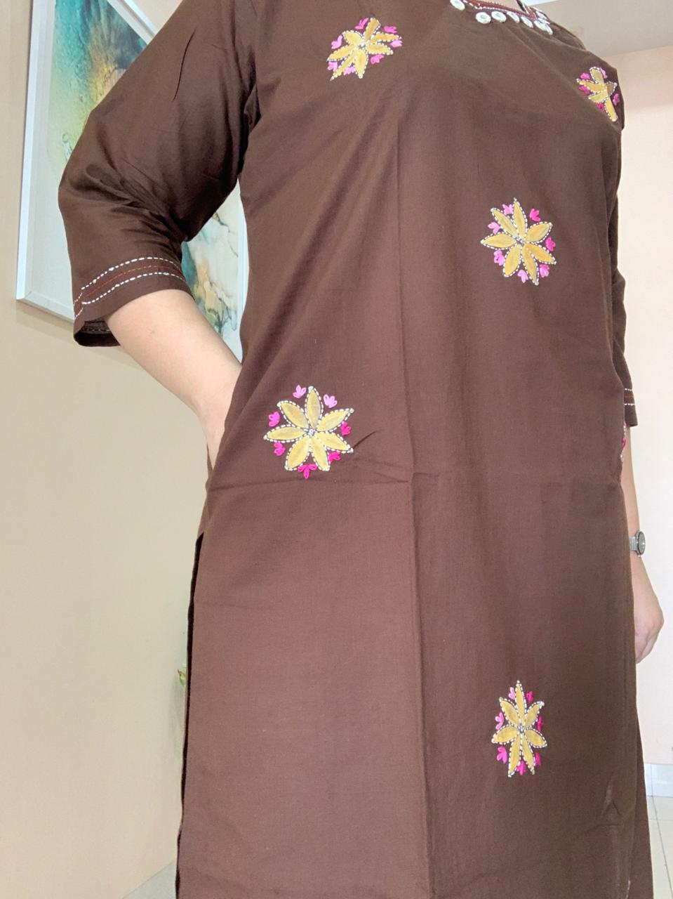 Earthy Petals Kurti