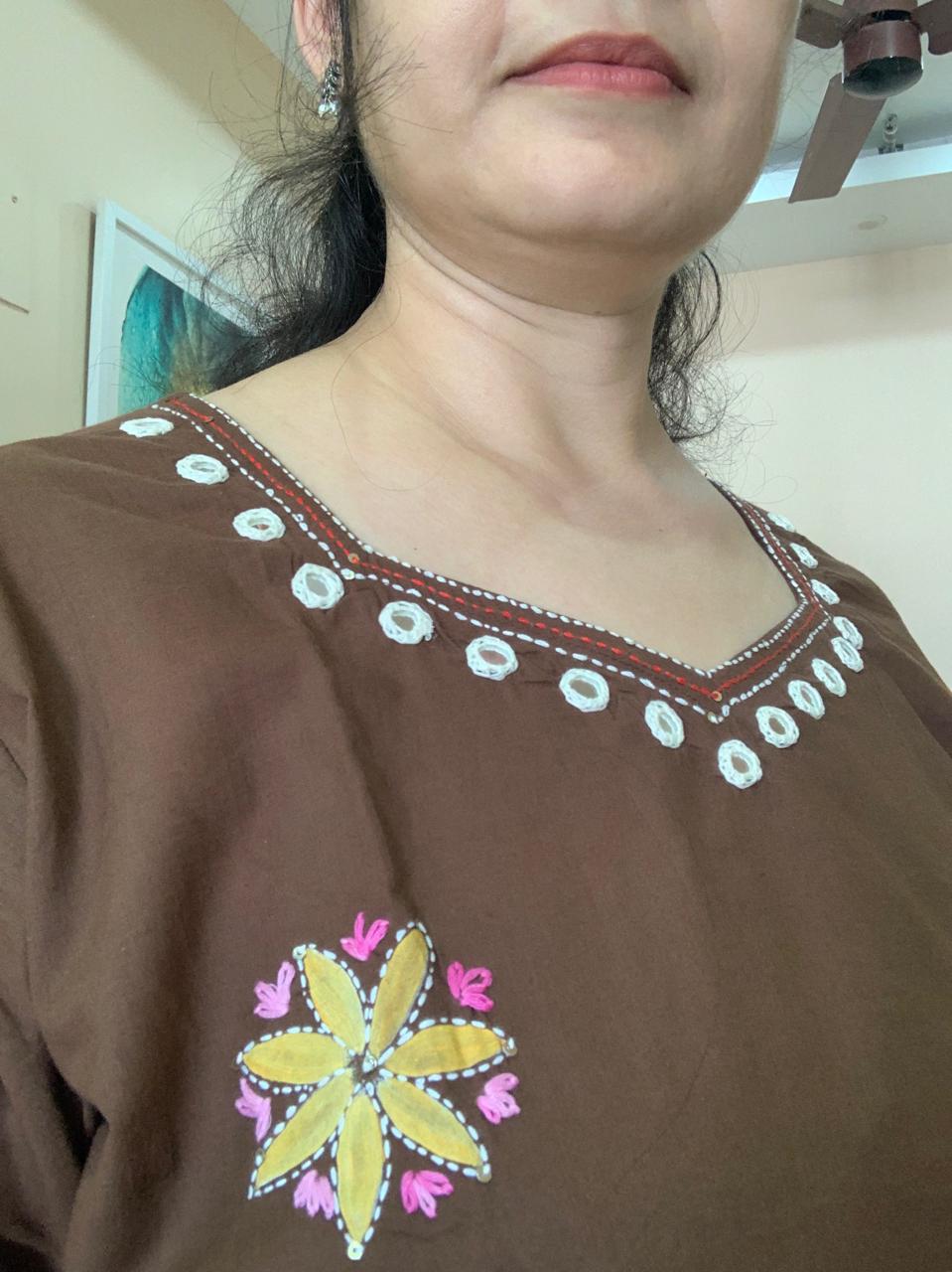 Earthy Petals Kurti