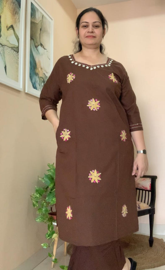 Earthy Petals Kurti