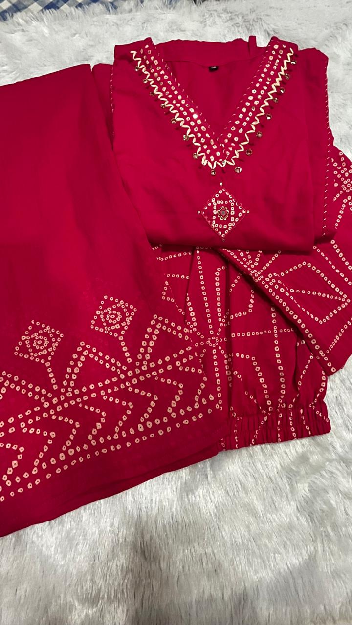 Rani Bloom Kurti Set