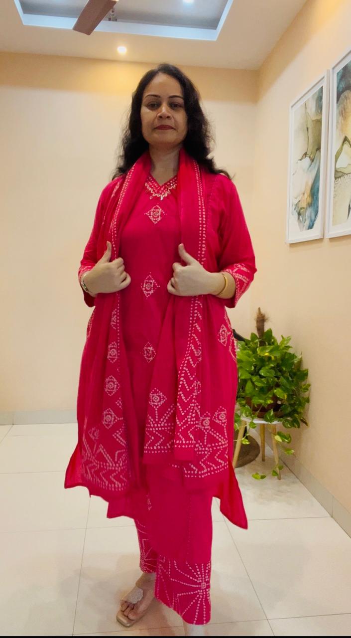 Rani Bloom Kurti Set