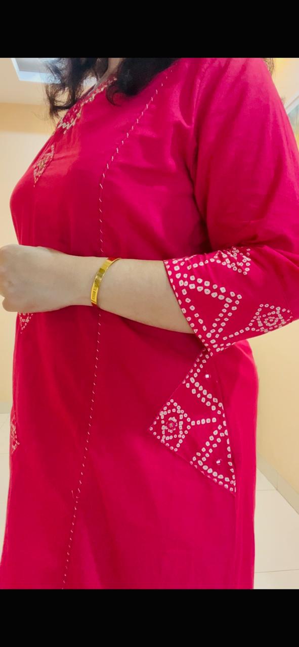 Rani Bloom Kurti Set